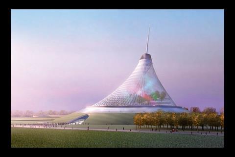 4 Giant high-tech yurt to house Kazakh entertainment complex